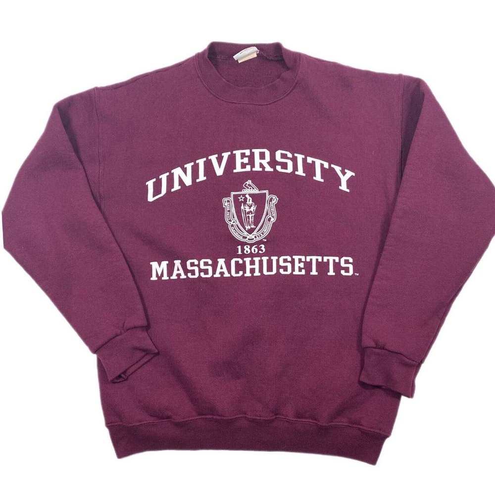 Vintage 90s University of Massachusetts UMASS Minutemen Women’s Sweatshirt Sz M